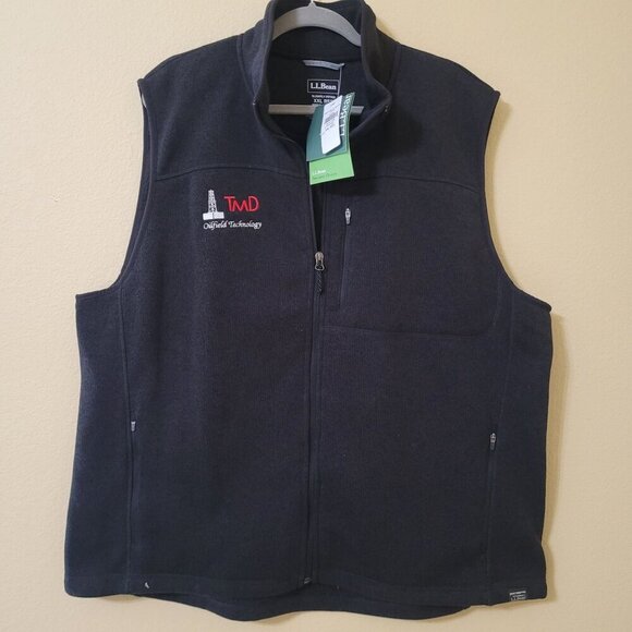 L.L.Bean Mens Slightly Fitted Sweater Fleece Vest XXL Casual Outdoors Hiking TMD - Picture 1 of 9
